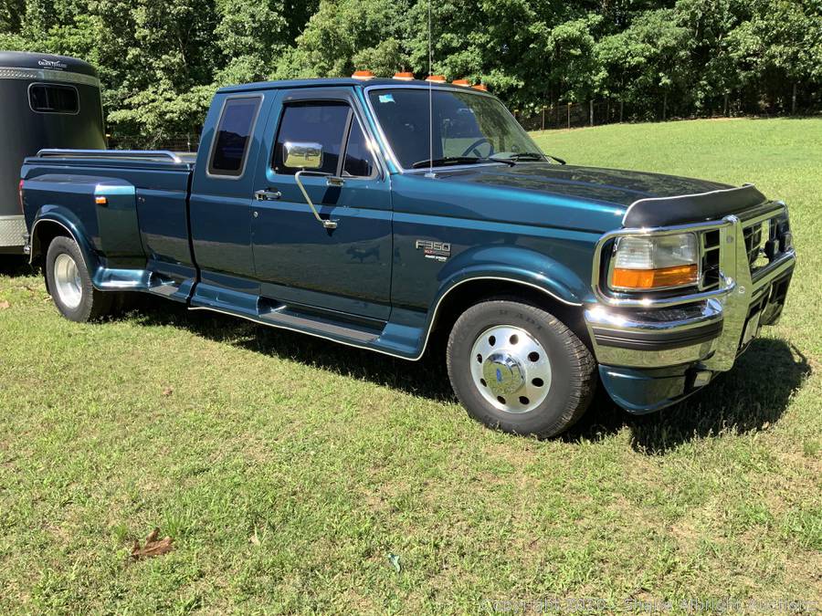 1997 Ford F350 Extended Cab Dually W Power Stroke Diesel Good Tires Bed Cover Only 78 000 Miles Auction Shane Albright Auctions