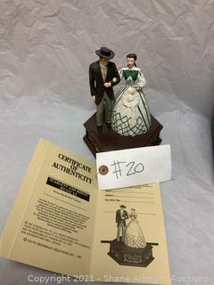 Hamilton Gifts Gone with the Wind Scarlett Musical Figurine Limited Edition