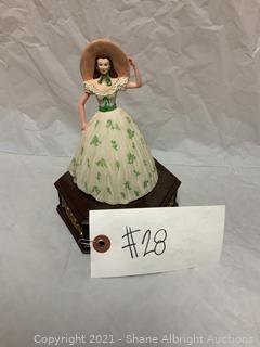 Hamilton Gifts Gone with the Wind Scarlett Musical Figurine Limited Edition