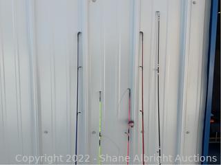 fishing rods and reels. lot of 5. Auction
