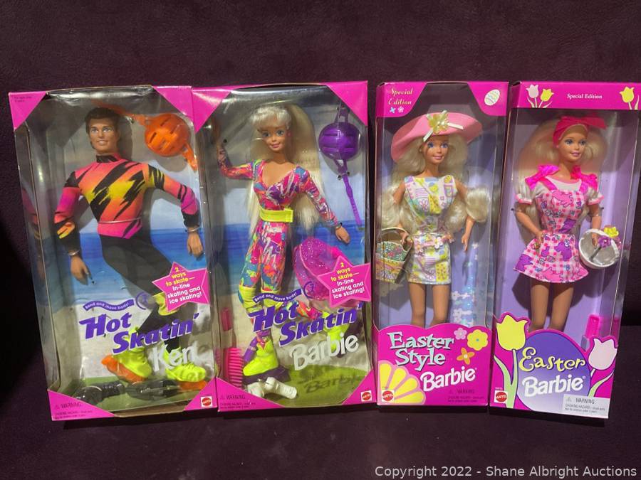 Hot Skatin Ken Barbie Easter and Easter Style Barbie Dolls