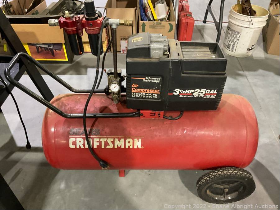 Craftsman 2 hp single store cylinder air compressor