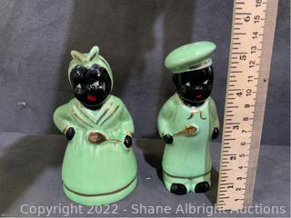 Black Americana Vintage Salt Pepper Shakers - Capsule Auctions