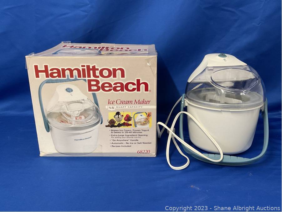 Hamilton beach ice cream maker instructions 1.5 quart online 68220