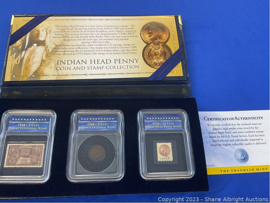 Indian Head Penny Coin and Stamps Auction Shane Albright Auctions