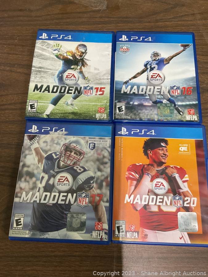 PS4 Madden 15, 16, 17, 20 Auction