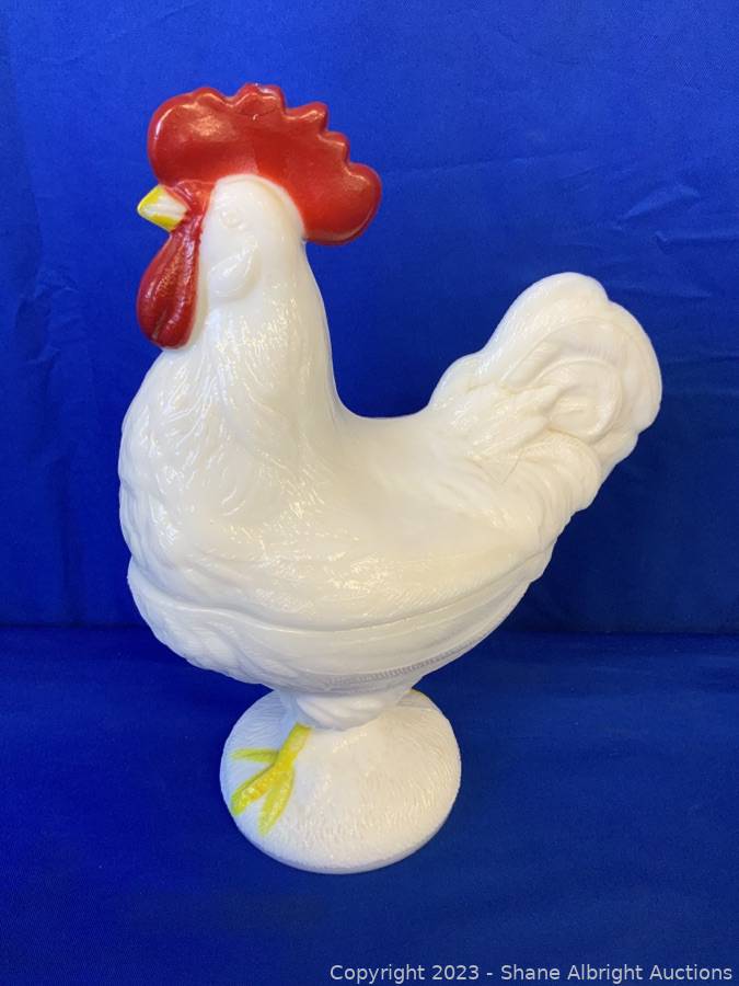 Milk hotsell glass rooster