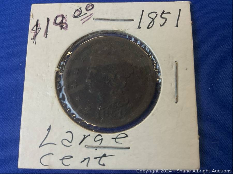 1851 Braided Hair Large Cent